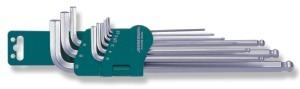 Комплект угловых шестигранников EXTRA LONG с шаром 1,5-10мм Jonnesway H05SM109SL (H06SM109S )