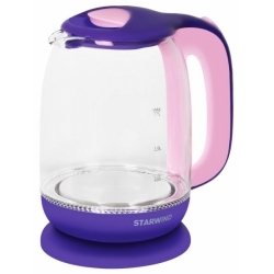 Чайник Starwind SKG1513 1.7л. 2200Вт, фиолетовый/розовый