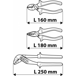 Набор шарнирно-губцевого инструмента TOPEX 3 шт. 32D136
