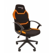 Кресло игровое Chairman game 9, черно/оранжевый