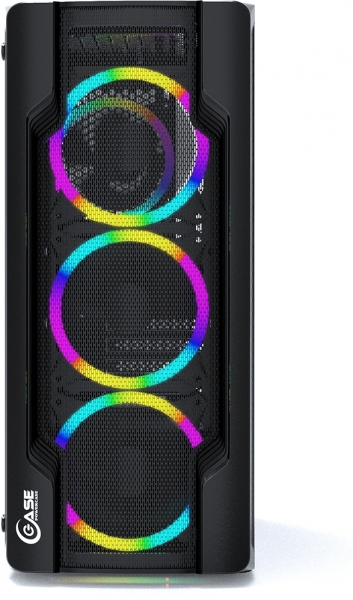 Корпус Powercase Mistral X4 Mesh LED, ATX, без БП, черный