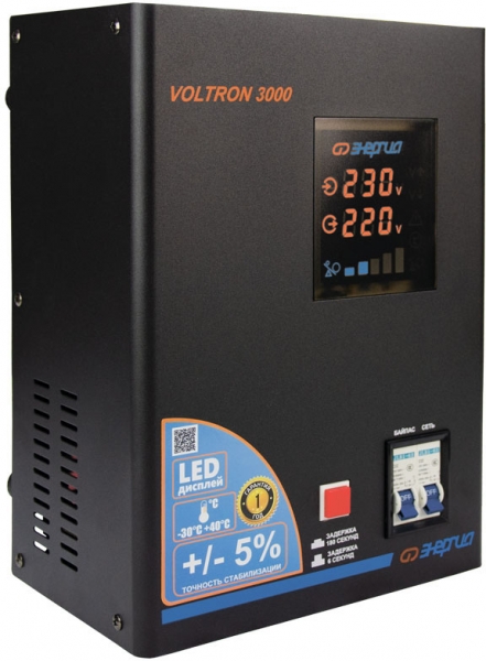 Стабилизатор Энергия VOLTRON - 3000 Е0101-0157