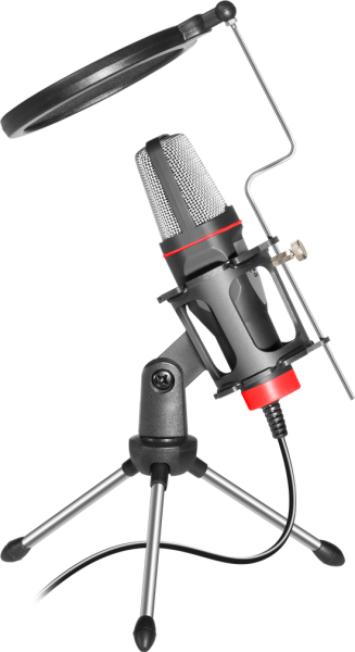 Defender Игровой стрим микрофон Forte GMC 300 3,5 мм, провод 1.5 м 6460