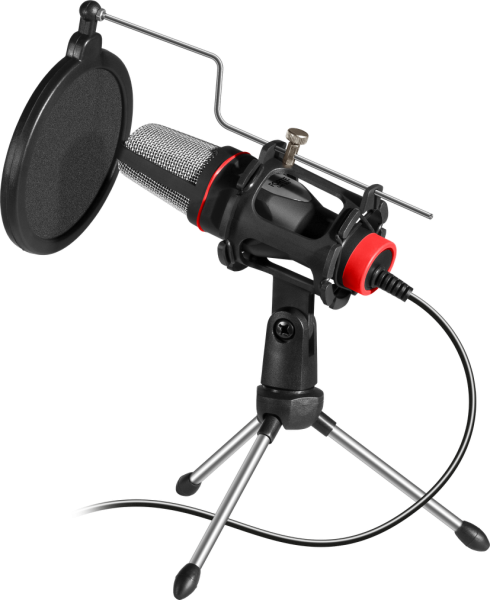 Defender Игровой стрим микрофон Forte GMC 300 3,5 мм, провод 1.5 м 6460