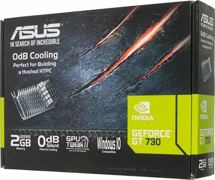 Видеокарта ASUS GeForce GT 730 Silent 2Gb (GT730-SL-2GD5-BRK)