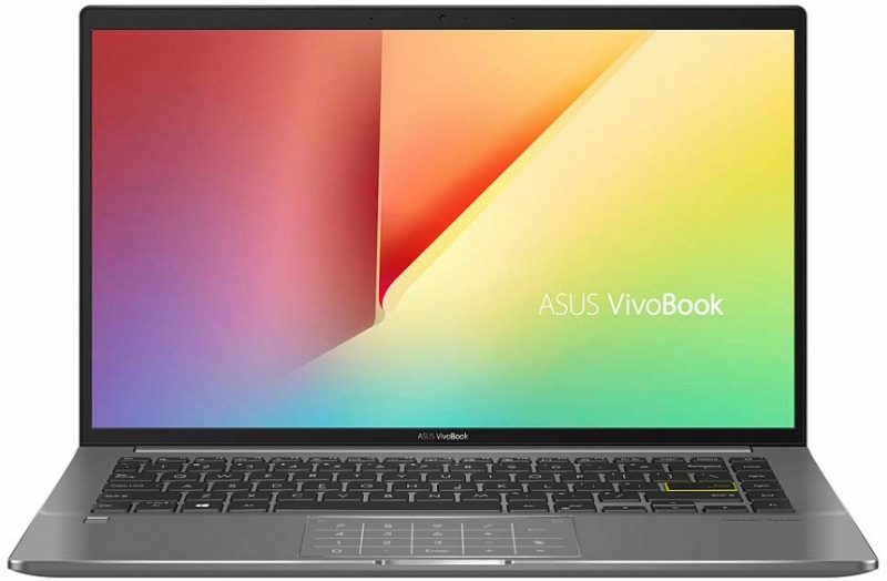 Ноутбук ASUS VivoBook S14 S435EA-HM005T, черно-зеленый (90NB0SU1-M00430)