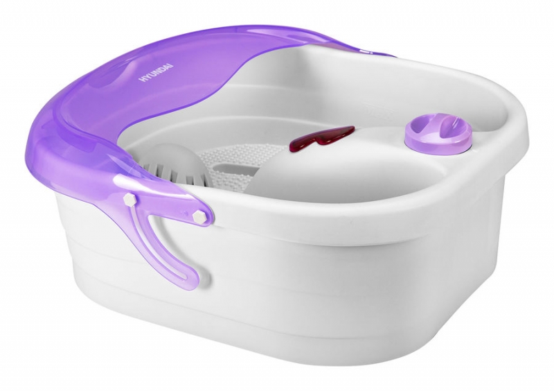Гидромассажная ванночка для ног Hyundai H-FB4550, белый/фиолетовый