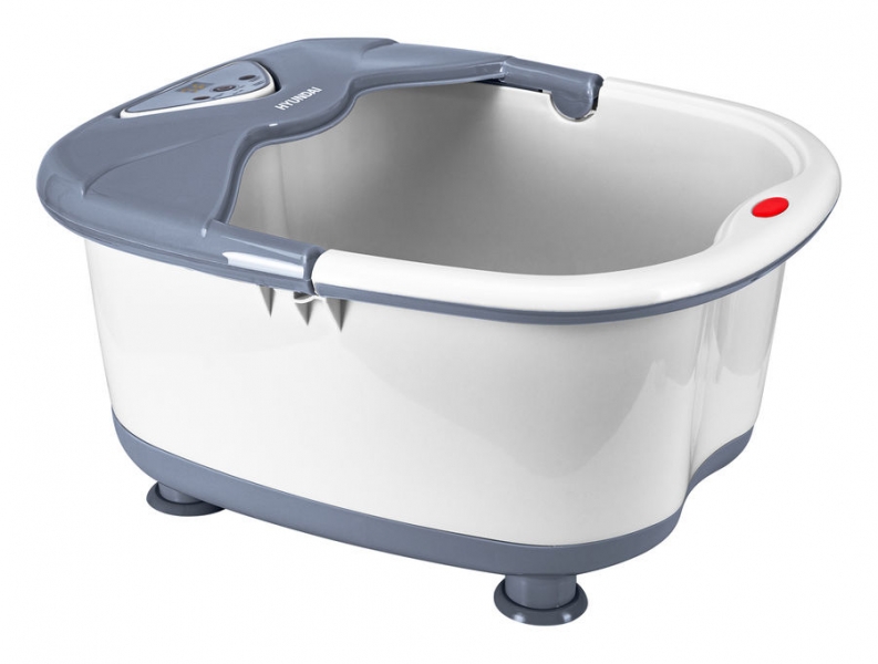 Гидромассажная ванночка для ног Hyundai H-FB4555, белый/серый