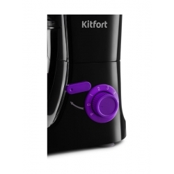 Миксер планетарный Kitfort КТ-3044-1, черный/фиолетовый