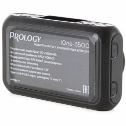 Видеорегистратор с радар-детектором Prology iOne-3500 GPS ГЛОНАСС, черный