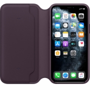 iPhone 11 Pro Leather Folio - Aubergine