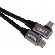 Кабель Power Delivery 60W USB Type-C (m) USB Type-C (m) 1м черный
