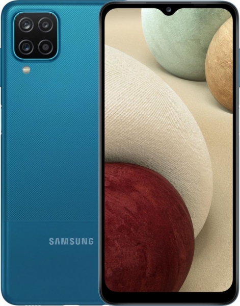 Смартфон Samsung Galaxy A12 Nacho (2021) 128/4Гб, синий (SM-A127FZBKSER)