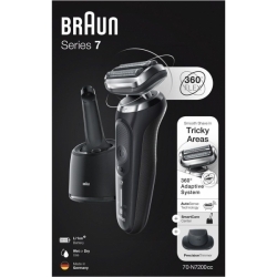 Бритва сетчатая Braun Series 7 70-N7200cc реж.эл.:3 питан.:аккум. черный