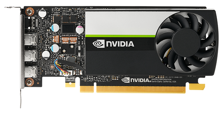 PNY Nvidia Quadro T400 2GB GDDR6, 64bit, 1.094 TFLOPS, PCIE 4.x16, 3x mDP, LP sinle slot, 1 fan