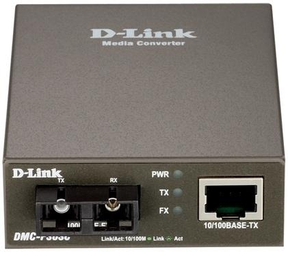 D-Link DMC-F30SC/A1A/E Медиаконвертер из 100BASE-TX по витой паре в 100BASE-FX по одномодовому волокну (30 км, SC)