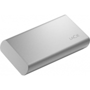 SSD жесткий диск LACIE USB-C 1TB EXT. STKS1000400, серебристый 