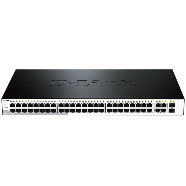 L2 Managed Switch with 48 10/100Base-TX ports 4 1000Base-T/SFP combo-ports. 16K Mac address, 802.3x Flow Control, 4K of 802.1Q VLAN, 802.1p Priority Queues, Traffic Segmentation, Bandwidth Control, ACL, IMPB, Port Security,  Port Mirroring
