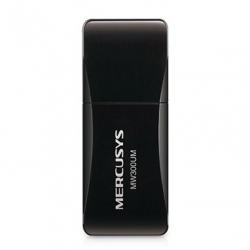 Mercusys 300Mbps Wireless N Mini USB Adapter, Mini Size, Portable Design, USB 2.0, Internal Antenna