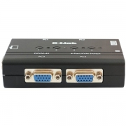 4-port KVM Switch with VGA and PS/2 ports.Control 4 computers from a single keyboard, monitor, mouse, Supports video resolutions up to 2048 x 1536