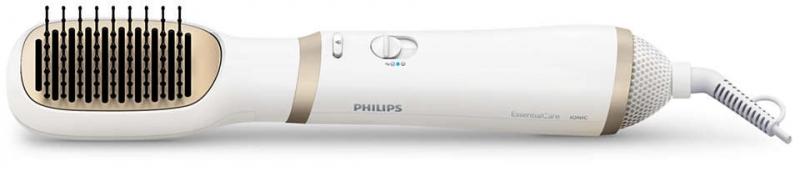 Фен-щетка Philips Essential Care HP8663/00 800Вт белый/золотистый