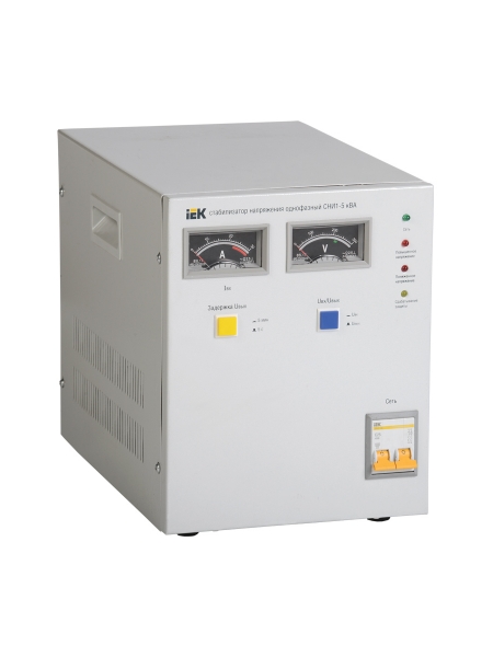 Стабилизатор напряжения IEK СНИ1 5кВА однофазный серый (IVS10-1-05000)