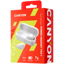 Гарнитура Canyon TWS-1, белый