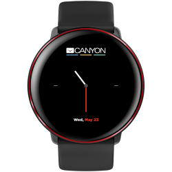 Смарт-часы CANYON Marzipan SW-75, черный/красный