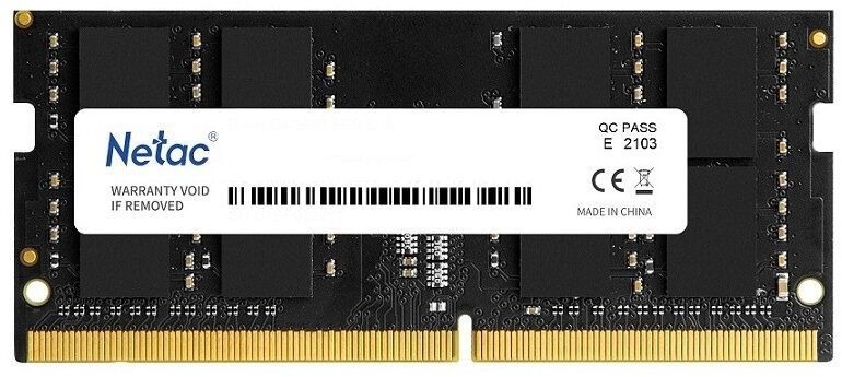 Оперативная память Netac Basic SO DDR4-3200 16G C22, черный