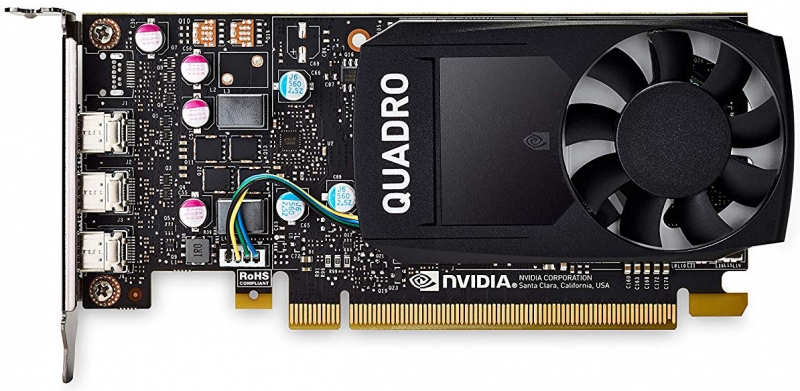 VGA PNY NVIDIA Quadro P400, 2 GB GDDR5/64-bit, PCI Express 3.0 x16, 3×mDP 1.4 (3×mDP to DVI-D SL adapters), 30 W, 1-slot cooler,