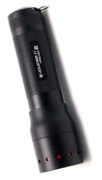 Фонарь ручной Led Lenser P7 черный лам.:светодиод. 450lx AAx2 (501046)