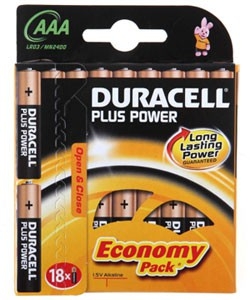 Батарея Duracell Basic LR03-18BL AAA