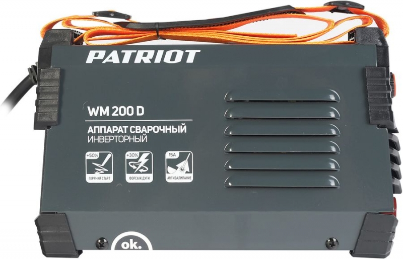  Аппарат сварочный инверторный PATRIOT WM200D MMA (605302020)