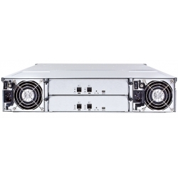Infortrend 2U/12bay dual controller 4x 12GbSAS ports, 2x(PSU+FAN module), 12xGS drive trays, 2x 12G to 12G SAScables for 12G storage or expansion enclosure and 1xRackmount kit