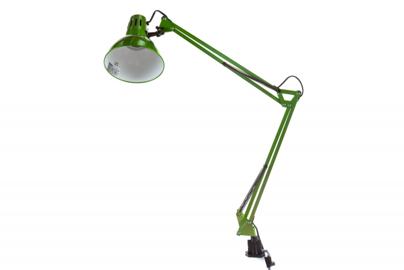 Светильник настольный на струбцине Camelion KD-312 C05, 60Вт/зелёный (12339)