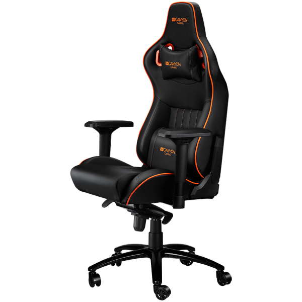 Кресло игровое Canyon Corax GC-5, черно-оранжевое