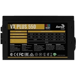 Блок питания AeroCool VX-550 PLUS RGB 550W