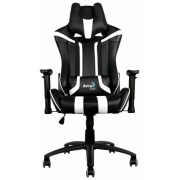 Игровое кресло Aerocool AC120 AIR  (черно-белое)