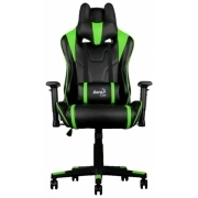 Игровое кресло Aerocool AC220 AIR  (черно-зеленое)