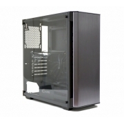 Корпус Powercase Attica Aluminium TG, черный, E-ATX (CAAB-F0)