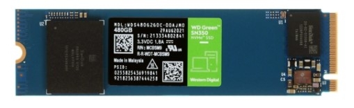 SSD накопитель M.2 WD Green SN350 480Gb (WDS480G2G0C)