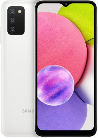 Смартфон Samsung Galaxy A03s 64Gb, белый (SM-A037FZWGSER)