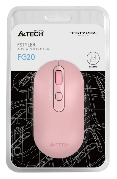 Мышь A4 Fstyler FG20 розовый (FG20  PINK)