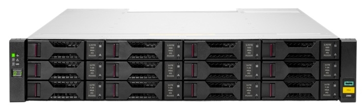 HPE MSA 2060 16Gb FC LFF Storage (2xFC Controller(4 host ports per controller), 2xRPS, w/o disk, w/o SFP, req. C8R24B)