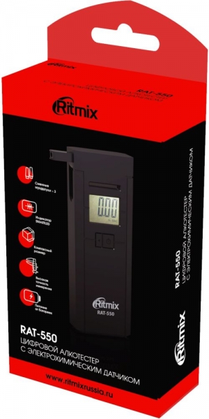 Алкотестер Ritmix RAT-550 черный
