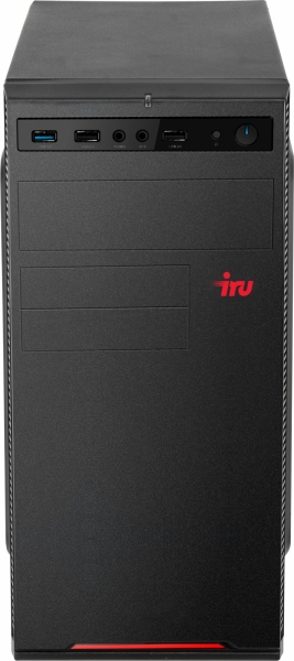 ПК IRU Home 613 MT i3 10100F (3.6)/8Gb/1Tb 7.2k/SSD240Gb/GTX1050Ti 4Gb/Free DOS/GbitEth/400W/черный
