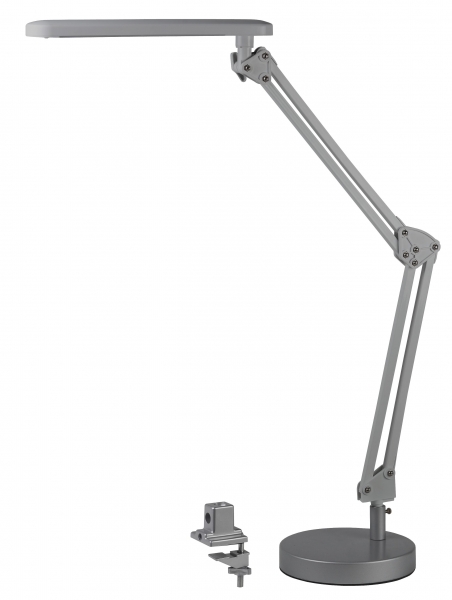 Светильник настольный ЭРА NLED-440-7W-S на струбцине/серебристый (Б0008001)