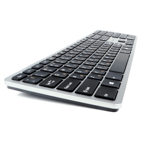 Клавиатура Gembird KB-8420, черно-серебристая