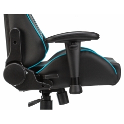 Кресло игровое A4Tech X7 GG-1200 черный/голубой