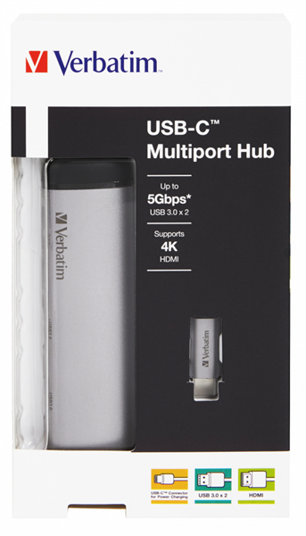 Verbatim USB-C multiport hub USB 3.1 GEN 1 / USB 3.0 / HDMI